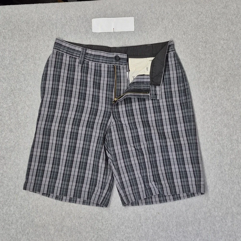 The North Face Men Shorts 34 Asphalt Gray Plaid Pacific Short NWT